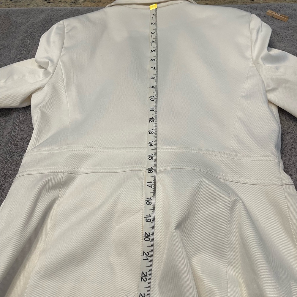 Women’s 7th ave NY White Blazer Jacket for casual or professional size 10 - Picture 4 of 6